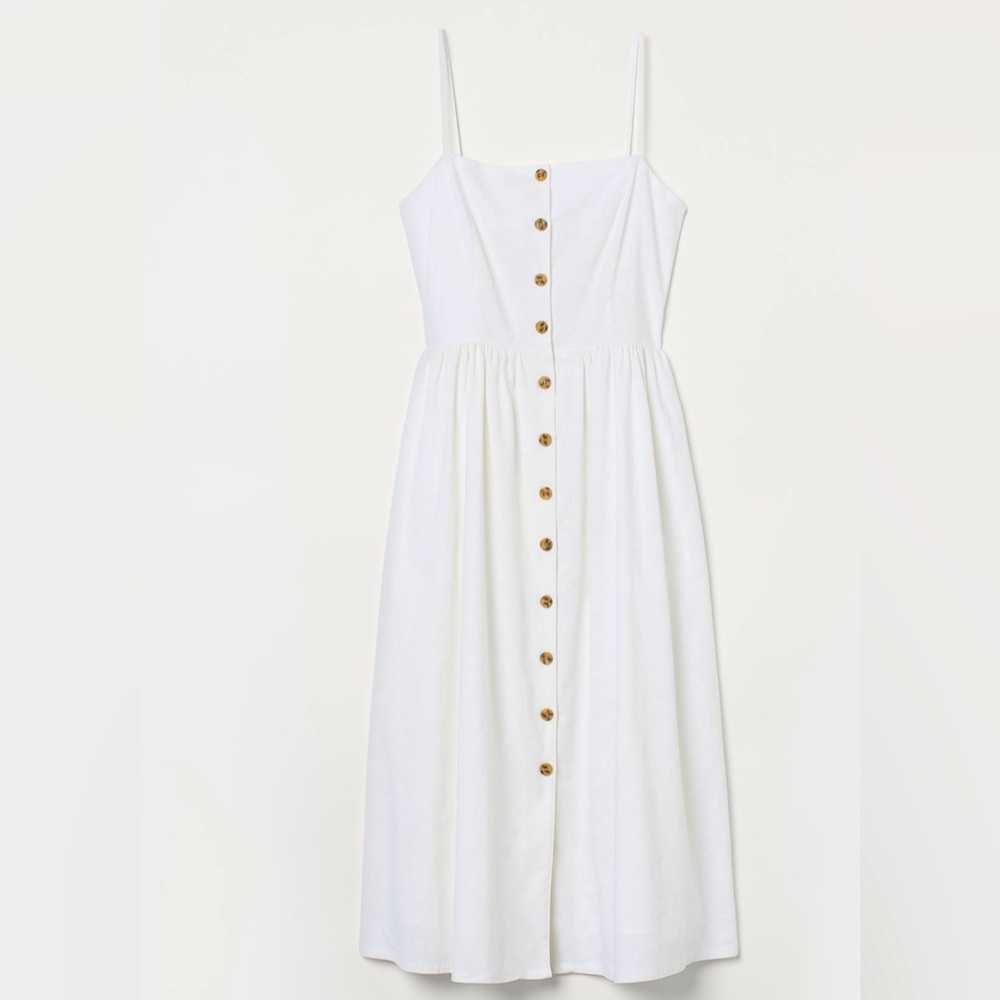 Linen-blend Dress NWT